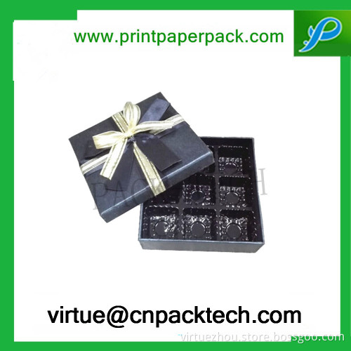 Custom Printed Rigid Packing Box & Lid Gift Jewelry Box
